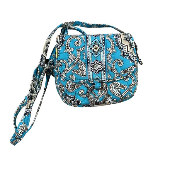 VERA BRADLEY Little Hip Bag Crossbody & Belt Bag Totally Turquoise Adjustable - Picture 1 of 9
